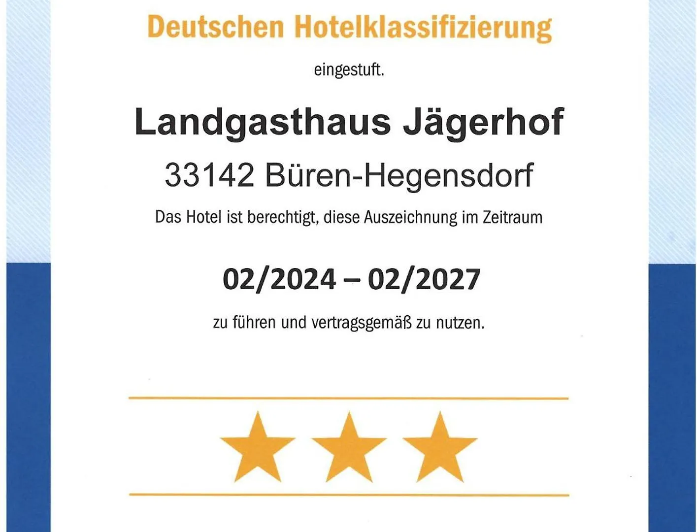 Landgasthaus Jaegerhof Bueren  Germany